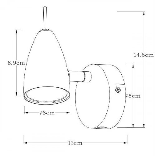 Настенный светильник Arte Lamp Regista A1966AP-1GY