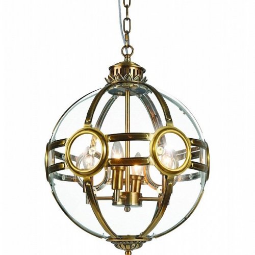 Подвесная люстра DeLight Collection Hagerty KG0516P-4 antique brass