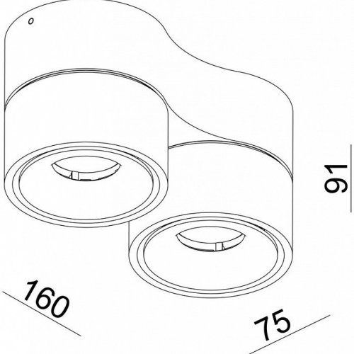Накладной светильник Deko-Light Uni II Mini Double 348123