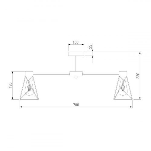 Потолочная люстра Eurosvet Trappola 70107/8 черный