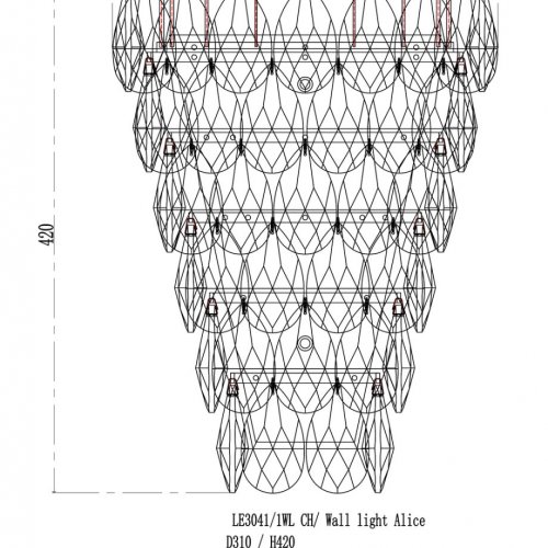 Бра Belle LE3041/1WL CH