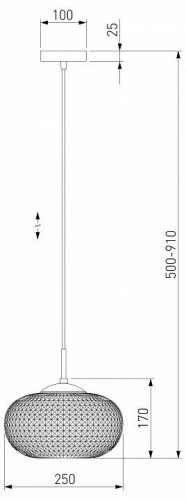 Подвесной светильник Eurosvet Gem 50262/1 прозрачный