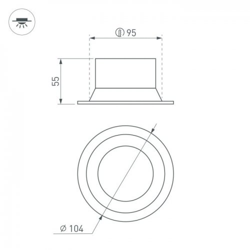 Точечный светильник Arlight BREEZE 054714