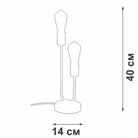 Интерьерная настольная лампа  V3005-1/2L