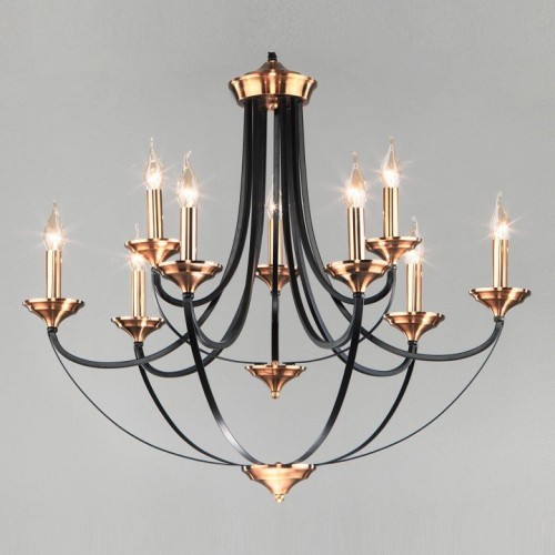 Подвесная люстра Eurosvet Lazzaro 60098/9 черный Подвесная люстра Eurosvet Lazzaro 60098/9 черный