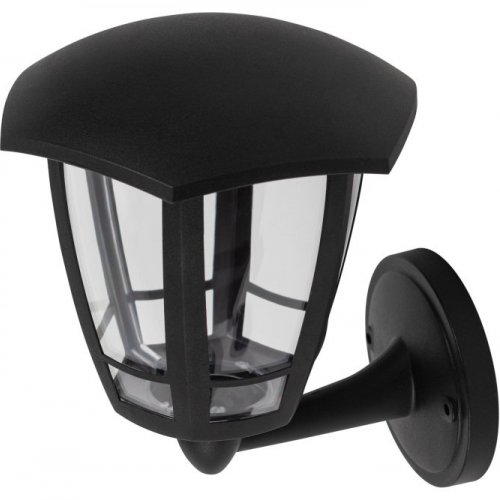 Настенный фонарь уличный  ДБУ 07-8-005 3000К «Дели 1» черный