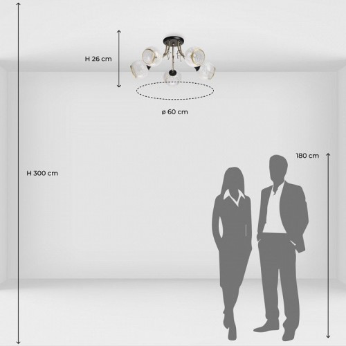 Потолочная люстра De City Грация 20 677014505 Потолочная люстра De City Грация 20 677014505