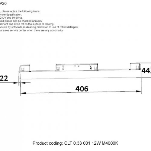 Трековый светодиодный светильник Crystal Lux CLT 0.33 001 12W WH M4000K