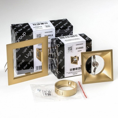 Встраиваемый светильник Lightstar Domino D51303GMOD