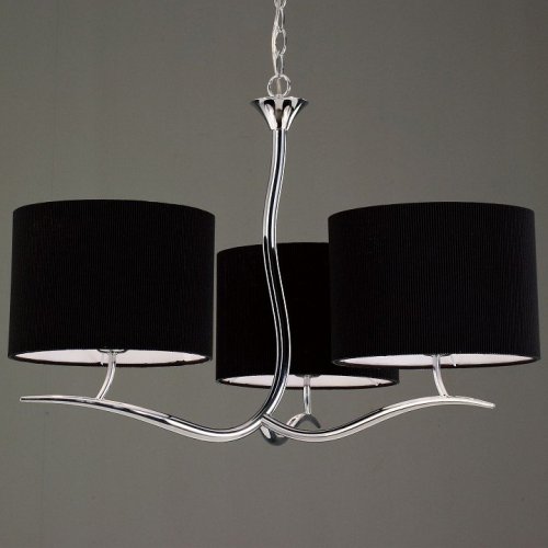 Подвесная люстра Mantra Eve Chrome - Black Shade 1171