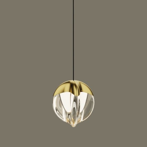 Подвесной светильник DeLight Collection MD24001033 MD24001033-1A gold/clear Подвесной светильник DeLight Collection MD24001033 MD24001033-1A gold/clear