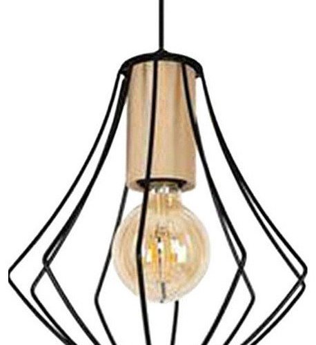 Подвесной светильник Imex MD.9050 MD.9050-1-P-BK+WOOD