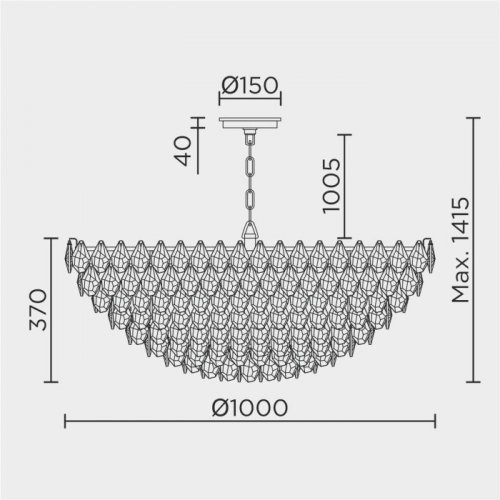 Подвесная люстра ML.2363.30 GD Подвесная люстра ML.2363.30 GD