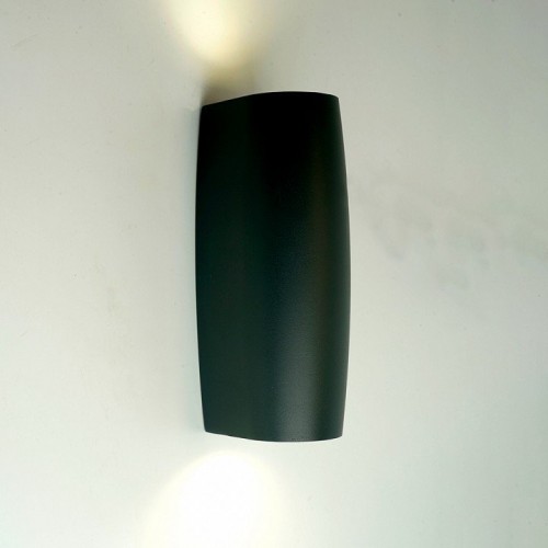 Светильник садово-парковый Feron DH025, на стену, 2*GU10 MR11 230V, черный