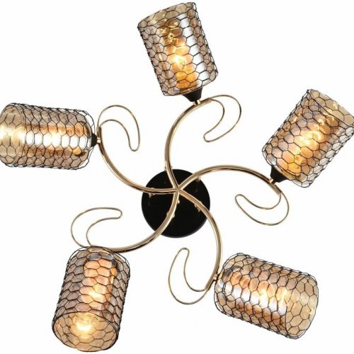 Потолочная люстра Reluce 01309-0.3-05 BK+FGD Потолочная люстра Reluce 01309-0.3-05 BK+FGD