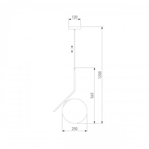 Подвесной светильник Eurosvet Frost 50153/1 латунь
