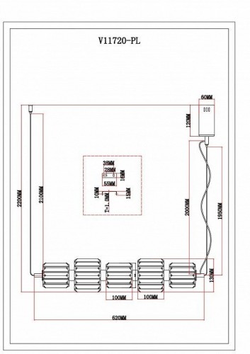 Подвесной светильник Moderli Prismique V11720-PL