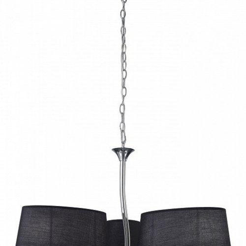 Подвесная люстра Mantra Ninette Chrome - Black Shade 1910