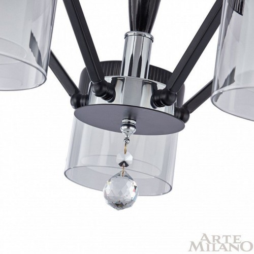Потолочная люстра Arte Milano Napoli-2646 332646/5 CR+BK