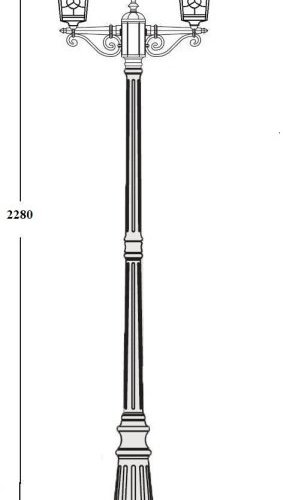Наземный фонарь Oasis Light VENECIA 2S 91809SA Bl