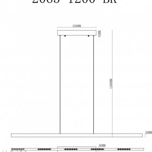 Подвесной светильник Vision 2063-1200 BK
