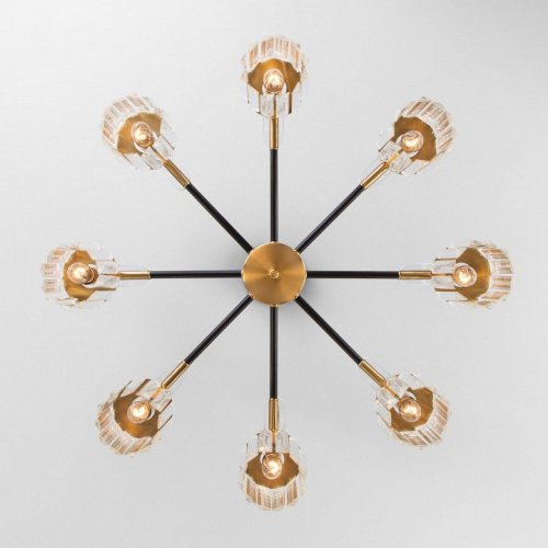 Потолочная люстра Eurosvet Tenia 70090/8 черный Потолочная люстра Eurosvet Tenia 70090/8 черный