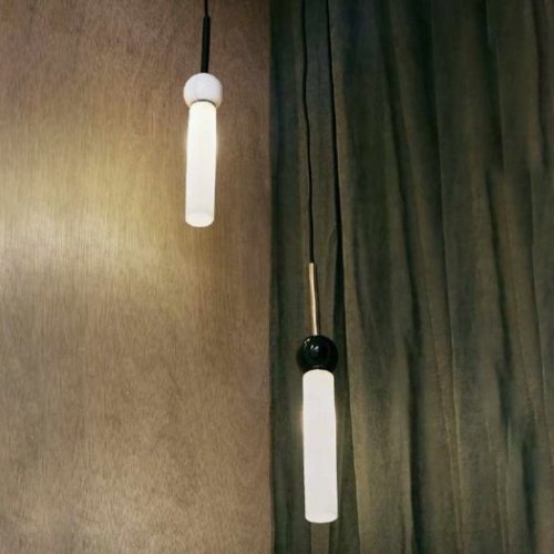 Подвесной светильник Delie C1224 Aged gold / Black marble