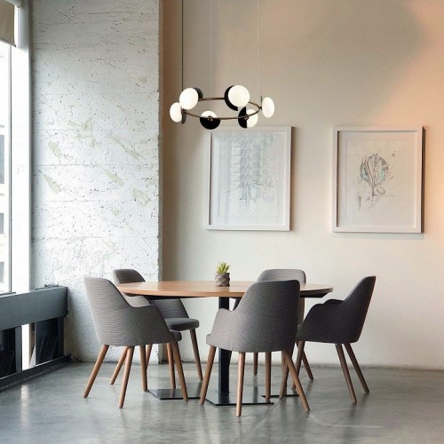 Подвесной светильник Eurosvet Moity 70150/6 черный/латунь