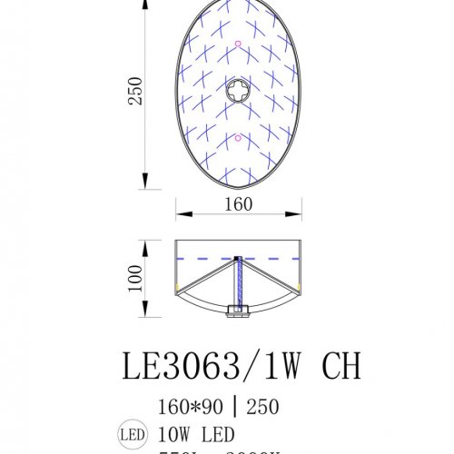 Бра Kari LE3063/1W CH