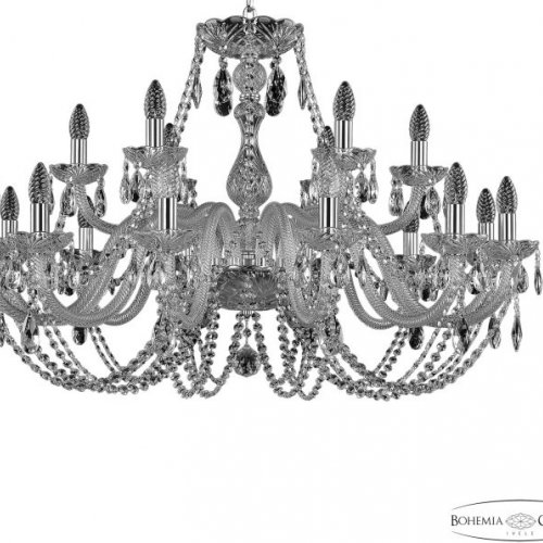 Подвесная люстра Bohemia Ivele Crystal 101 101/12+6/360 Ni Подвесная люстра Bohemia Ivele Crystal 101 101/12+6/360 Ni