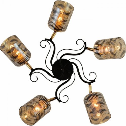 Потолочная люстра Reluce 11313-0.3-05 BK+FGD Потолочная люстра Reluce 11313-0.3-05 BK+FGD