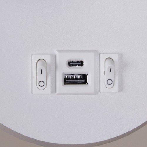 Настенный светодиодный светильник Reluce 86203-9.2-001KT LED12W+USB WT