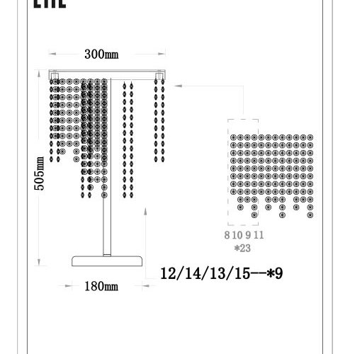Интерьерная настольная лампа Cascada 62GDM-80233
