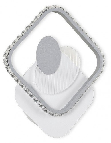 Накладной светильник Ambrella light Ice 1 FA266 WH/GR белый/серый LED 3000K+6400K 16W 310*270*50 Накладной светильник Ambrella light Ice 1 FA266 WH/GR белый/серый LED 3000K+6400K 16W 310*270*50