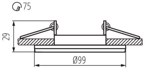 Точечные светильники Kanlux COLIE DTO-W 26740