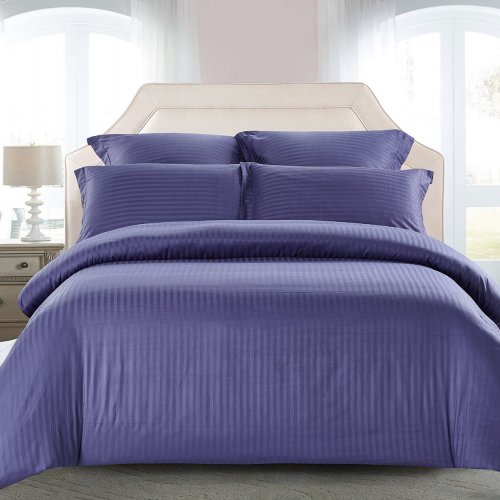 КПБ Tango Color Stripe Страйп-сатин 1,5-спальный, фиолетовый
