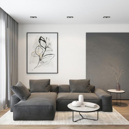 Точечный светильник Denkirs FLAT DK2092-BK
