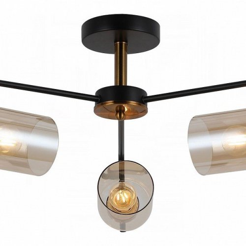 Потолочная люстра Illumico IL8248-3COU-79 BK GD Потолочная люстра Illumico IL8248-3COU-79 BK GD