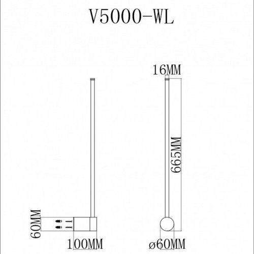 Бра Moderli Ricco V5000-WL