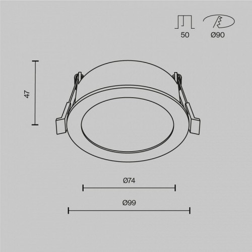 Точечный светильник Maytoni Orb DL130-GX53-W