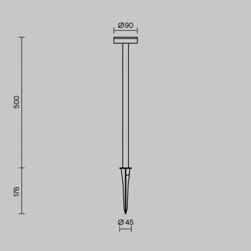 Наземный низкий светильник Maytoni Outdoor Stake O503FL-L4B3K1 Наземный низкий светильник Maytoni Outdoor Stake O503FL-L4B3K1