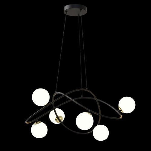 Подвесная люстра DeLight Collection P0691 P0691-6A black