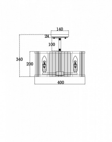 Потолочная люстра Maytoni Solar MOD087CL-04G Потолочная люстра Maytoni Solar MOD087CL-04G