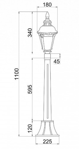 Уличный светильник Maytoni Goiri O028FL-01BZ Уличный светильник Maytoni Goiri O028FL-01BZ