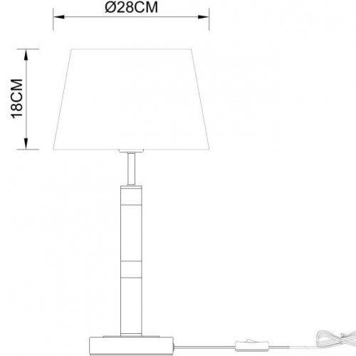 Интерьерная настольная лампа Arte Lamp Robert A5066LT-1BK
