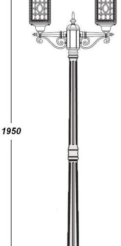 Наземный фонарь Oasis Light LONDON S 64808SA Bl