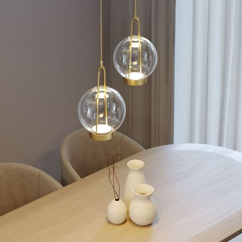 Подвесной светодиодный светильник Eurosvet Frasco 50267/1 LED латунь Подвесной светодиодный светильник Eurosvet Frasco 50267/1 LED латунь