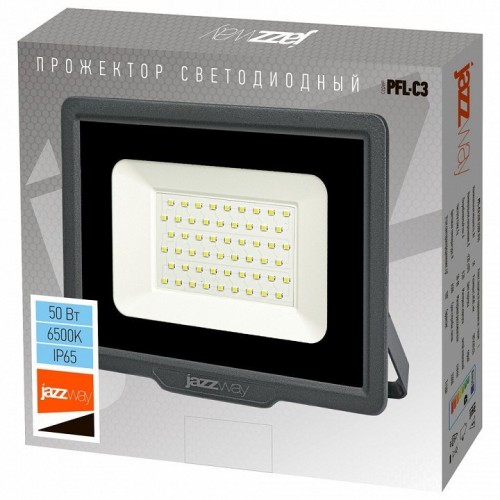 Настенно-потолочный прожектор Jazzway PFL- C3 50w 6500K IP65 Настенно-потолочный прожектор Jazzway PFL- C3 50w 6500K IP65