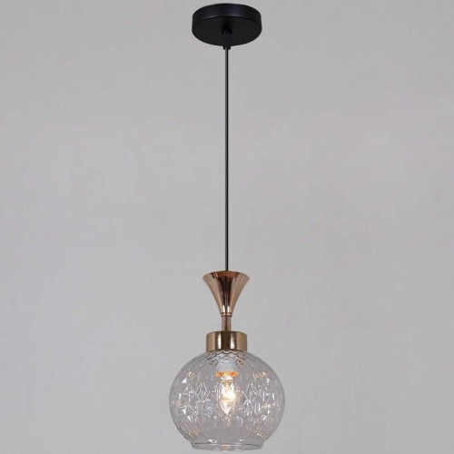 Подвесной светильник Reluce 10080-0.9-01 BK+FG Подвесной светильник Reluce 10080-0.9-01 BK+FG