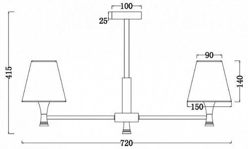 Потолочная люстра Freya Perfetto FR5098PL-05BBS